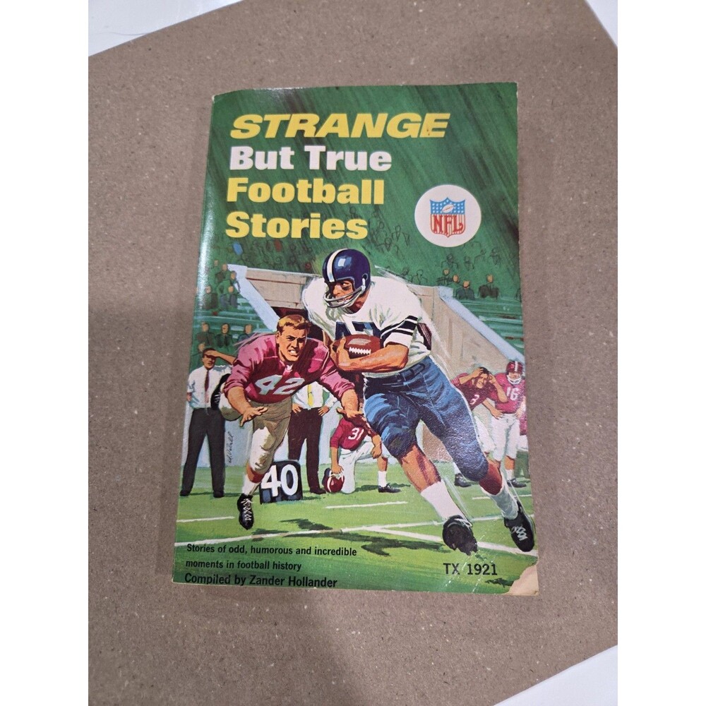 Strange But True Football Stories Zander Hollander 1968 1st Printing NFL B17